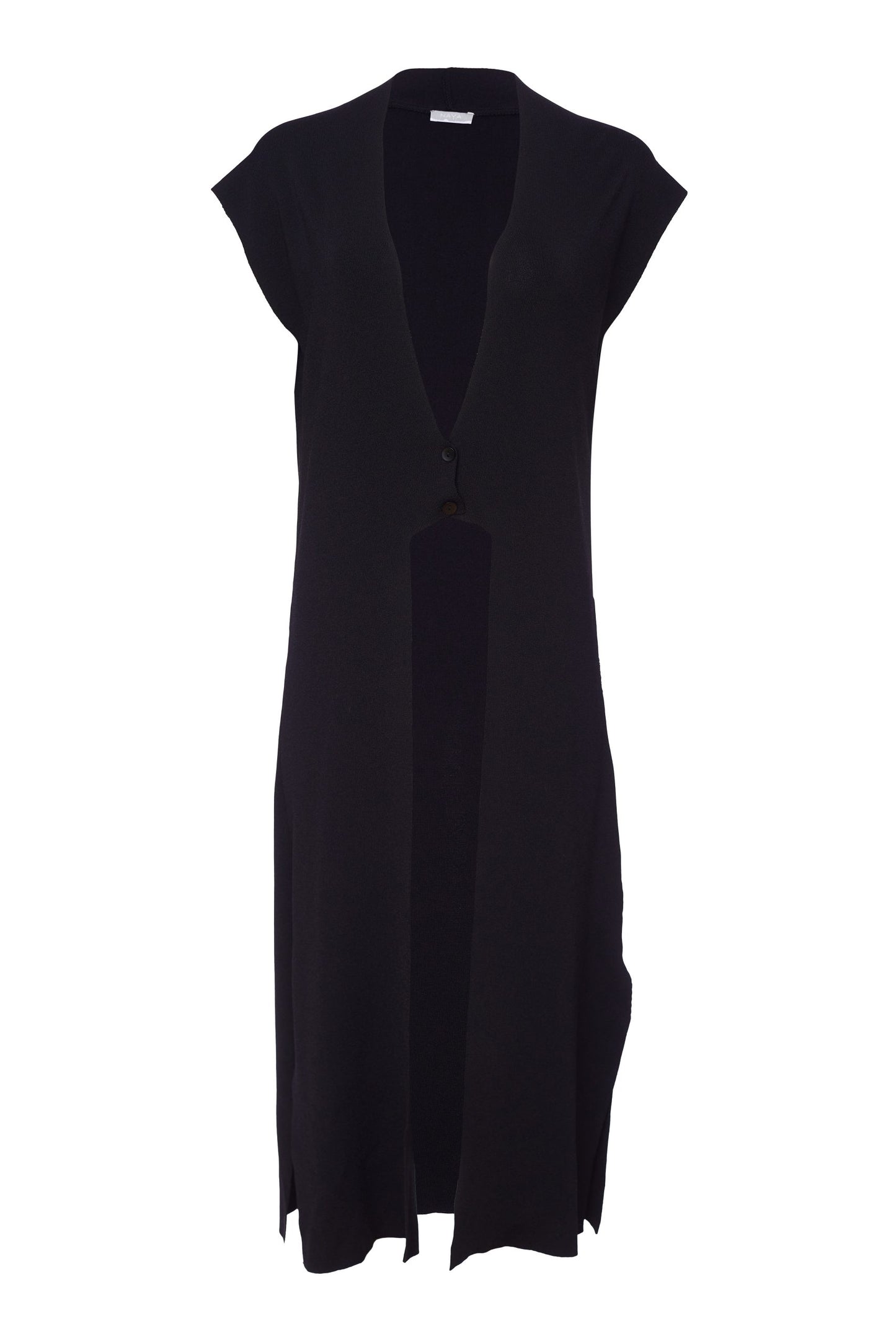 Black Long Waistcoat