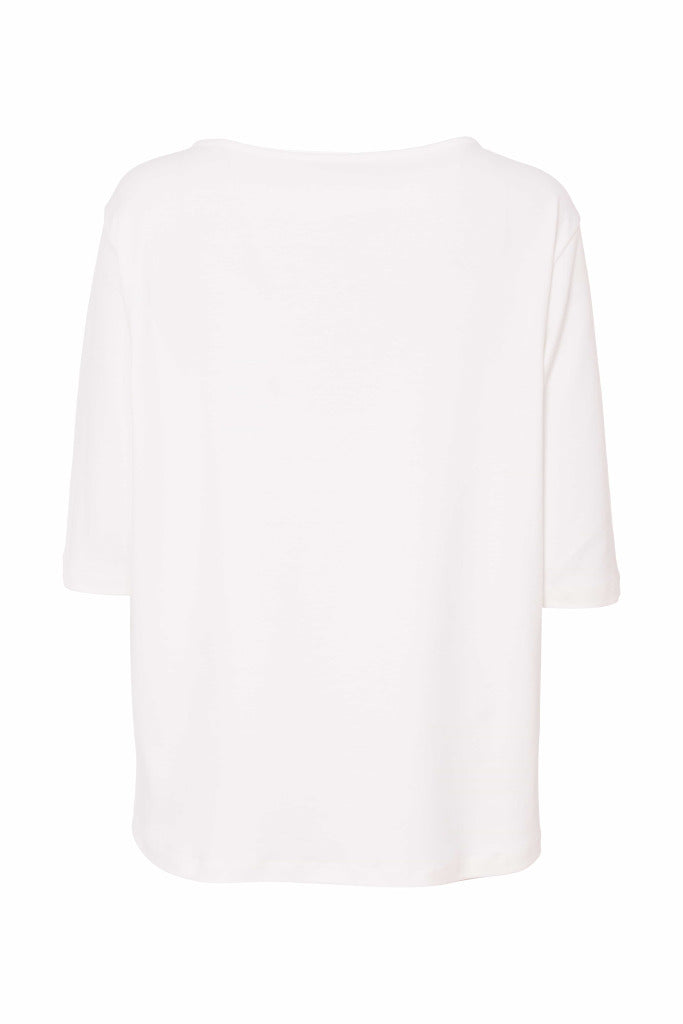 White Jersey Top