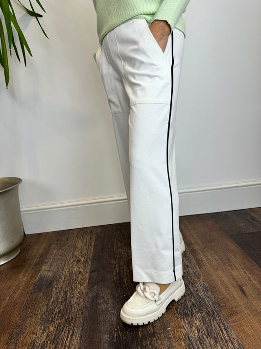 White Side Stripe Trouser