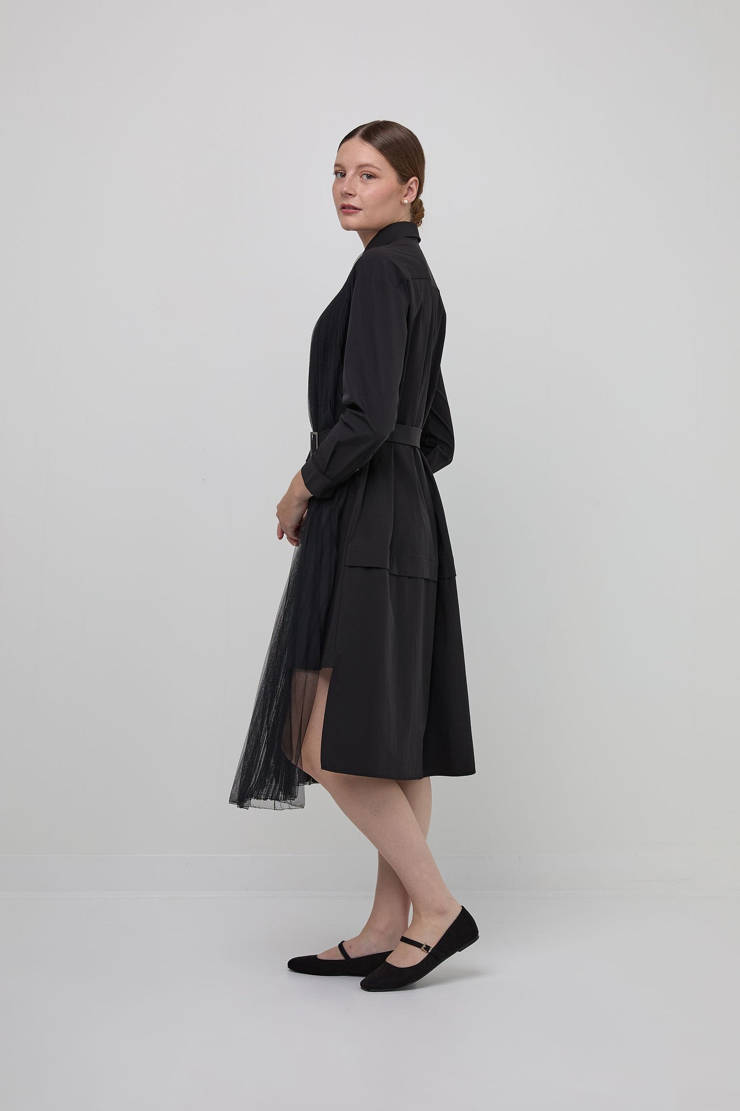 Black Pleated Dress