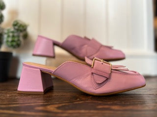 Purple Low Heeled Slip on